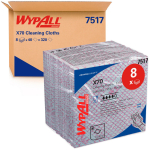 Reinigingsdoekjes, herbruikbaar, 1-laags rood, 1/4-gevouwen, 8 pakjes van elk 40 doekjes WypAll X60 General Clean 7517