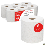 Papierreinigungstücher 1-lagig weiß Centrefeed,Beutel 6 RO á 500 Tücher WypAll L10 General Clean 7406