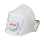 Atemschutzmaske FFP2, 15 Stück, weiß, mit Ausatemventil uvex silv-Air premium 5100