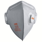 Atemschutzfeinstaubmaske Einweg FFP2, silber, 360°-Ausatemventil uvex silv-Air c 3220