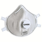 Atemschutzfeinstaubmaske Einweg FFP3, silber, 360°-Ausatemventil 3 Stück uvex silv-Air c 2320