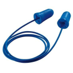 Gehörschutzstöpsel Einweg Gr.S SNR 34 dB blau, mit Kordel uvex com4-fit, Pack=100 Paar