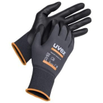 Handschuhe, Nitril Gr.12 teilbeschichtet grau/anthrazit uvex athletic allround
