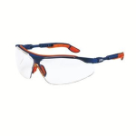 Schutzbrille farblose Gläser, Bügel blau/ orange uvex i-vo sv sapp. 9160065