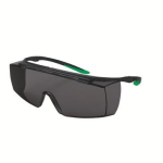 Überbrille Schweißschutz SS5, Bügel schwarz/ grün uvex super f OTG grau inf. plus 9169545