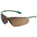 Schutzbrille kratzfest, beschlagfrei PC Gläser CBR23, Rahmen braun/ grün uvex sportstyle CBR23 sv ext. 9193077