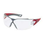 Schutzbrille kratzfest, beschlagfrei PC Gläser farblos, Rahmen rot/ grau uvex pheos cx2 sv exc. 9198258