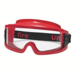 Vollsichtschutzbrille farblos, rot uvex