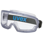 Vollsichtbrille Gläser farblos, Rahmen grau blau uvex hypervision 9321902