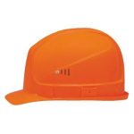 Schutzhelm orange, 52-61 cm, langer Schirm, HDPE uvex super boss