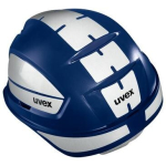 Schutzhelm blau, 52-61 cm, langer Schirm, HDPE uvex pheos E-WR 9770