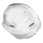 Schutzhelm weiß, 55-61 cm, langer Schirm, HDPE uvex pheos IES