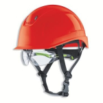 Schutzhelm rot, 55-61 cm, kurzer Schirm, HDPE uvex pheos S-KR IES 9772