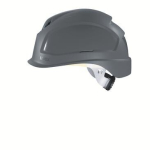 Schutzhelm grau, 52-61 cm, kurzer Schirm, HDPE uvex pheos B-S-WR