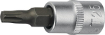 Dopsleutel SW 1/4" interne Torx Promat