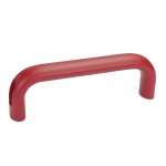 Bügelgriff gerade GN 565.1-26-164-RS Aluminium rot struktur-beschichtet