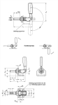 Schubstangen-Spanner Druck/Zug GN 843.1-340-AS-NI Edelstahl, ohne Befest.winkel