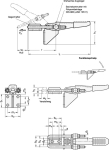 Shutter tensioner cable GN 851.2-700-T4 Bracket/arm horizontal to command level
