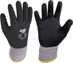 Fine knit gloves grey, nitrile fully coated EN388 Cat.II, Now Hit Flex V
