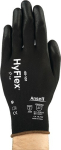 Gloves PU knit fine partially coated black Ansell HyFlex 48-101