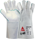 Welding gloves leather split grey Granada