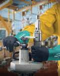 Nitrile chemical protection gloves grey/green Ansell AlphaTec
