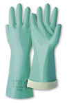 Nitrile gloves Tricotril EN green, 388/374/407 Cat III KCL 739 Winter
