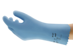 Gloves Latex chemical protection L=300 light blue Ansell AlphaTec 62-201