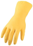Latex household gloves yellow, EN388 Cat.II Suitable for food