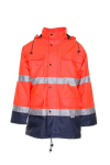 Parka Maat oranje-navy, PO Planam hoge zichtbaarheid bescherming