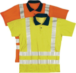 High visibility polo shirt yellow, MG EN20471
