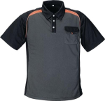 Poloshirt grau/schwarz/orange, MG Terra Trend