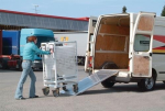 Auffahrrampe LxB Aluminium, Tragfähigkeit 400 kg, AOS-F