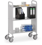 Office trolley, 2 compartments Loading surface 720 350 grey Fetra