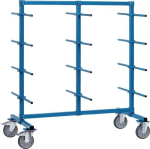 Onderarmwagen, 24 in hoogte verstelbare armen 800 tweezijdig max. 500 kg, TPE-banden, Fetra
