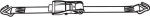 Ratchet lashing strap daN, W 50 L 8 m Tractive force = tonnes