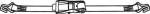 Ratchet lashing strap Ergo length 2500 daN, W 50 L 8 m Tractive force = 5.0 tonnes