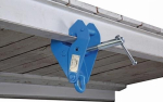 Beam clamp max. load kg Flange width for material transport