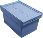 Reusable stackable litres LxWxH blue Content load 35 kg