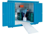 Opslagcontainer 2 870l gegalvaniseerd Kraanophanging