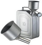 Dosing/distribution canister HxWxD litre stainless steel