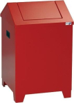 Safety plaster wool box/steel leaf, fire red