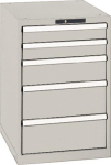 Schubladenschrank, Key Lock HxBxT 850x564x725, 5 Schubladen Trgf. 75 kg, Vollauszug
