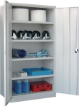 Schwerlastschrank Basic, 4 Böden lichtgrau/lichtgrau