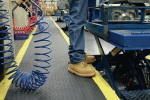 de, zwart PVC