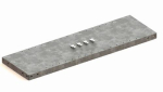 Additional shelf with 4 supports LxD Meta galvanised Clip S3 100