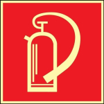 zelfklevende folie Brandblusser
