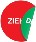 Trekken/duwen, diam. Deursticker