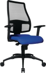 Bürodrehstuhl ohne Armlehnen Gestell schwarz Polsterfarbe