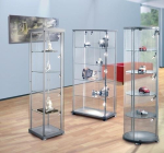 Glass cabinet ØxH 560x1800 mm round